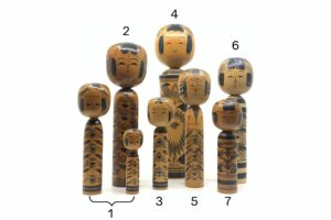 Vintage black kokeshi