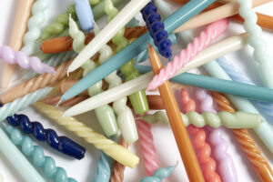 Candle Long MIX  set of 6