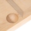 Sardinian cutting board hornbeam detail