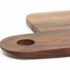 Tagliere Vud Serie B 15x15 noce dettaglio