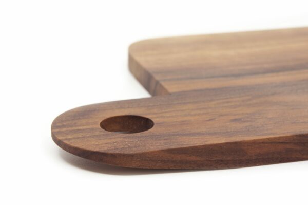 Tagliere Vud Serie B 15x15 noce dettaglio