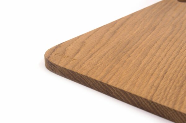 Tagliere Vud Bottega Serie B 27x27 rovere dettaglio