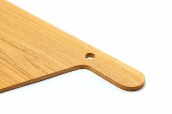 Vud tagliere serie NA 43x27 rovere dettaglio manico