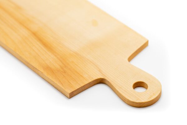 Tagliere Vud R 43x15 - acero - dettaglio manico