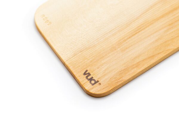 Tagliere Vud R 43x15 - acero - dettaglio brand