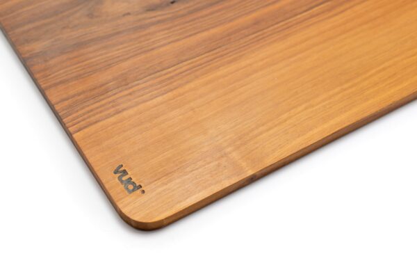 Tagliere Vud R 43x30 - noce - dettaglio brand